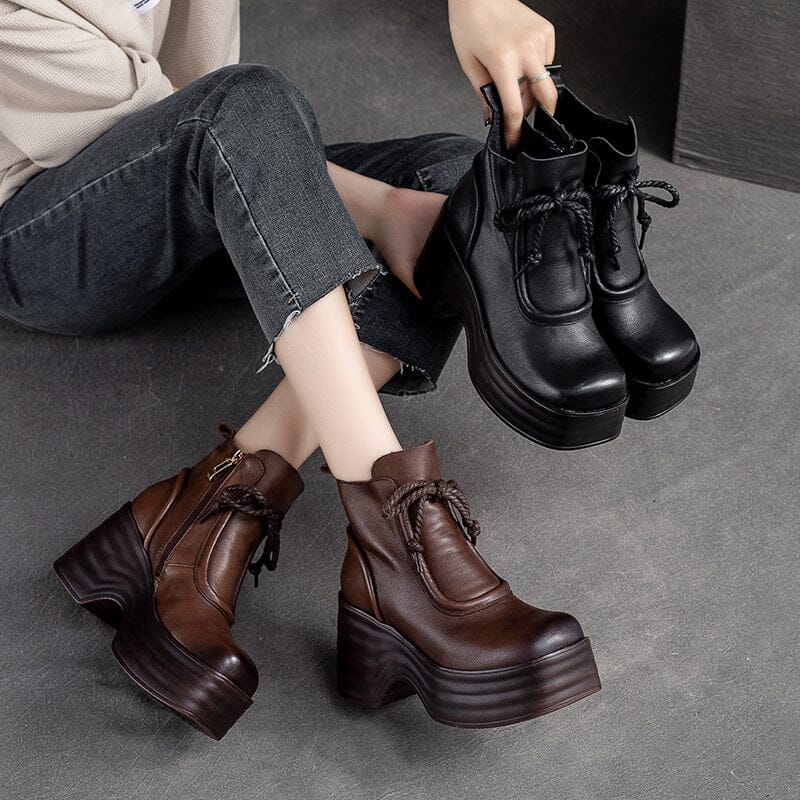 Autumn Winter Chunky Platform Casual Boots Dec 2023 New Arrival 