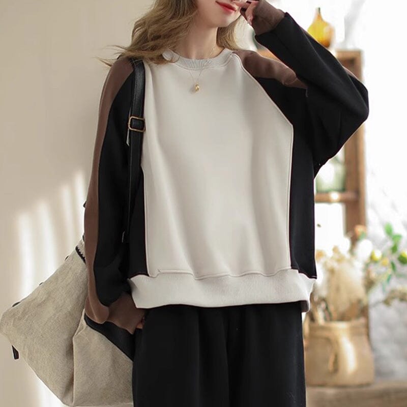 Autumn Winter Color Matching Fashion Casual Sweater