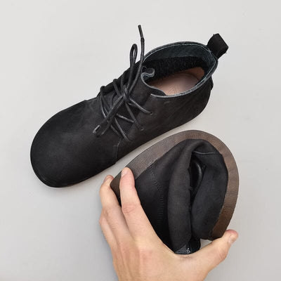 Autumn Women Minimalist Soft Leather Flat Boots