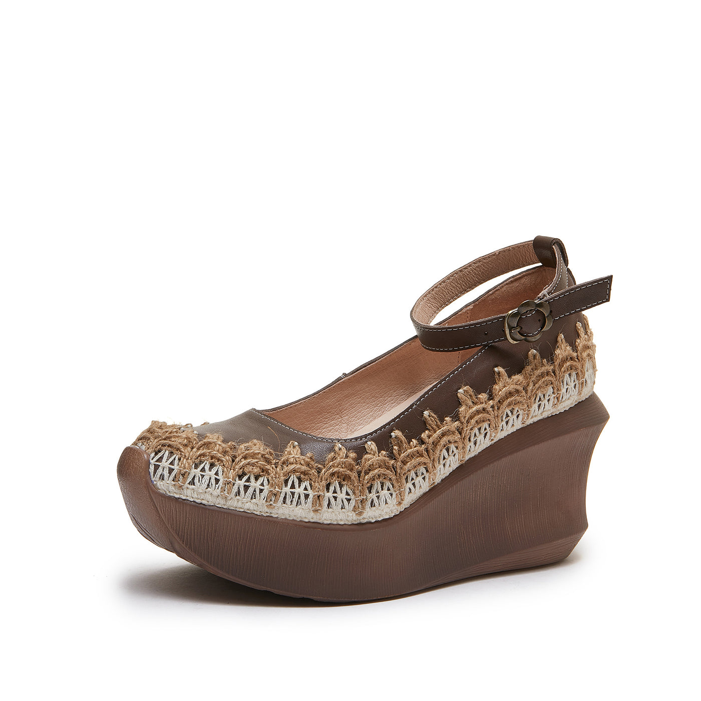 Babakud Thick Sole Embroidered Sandals