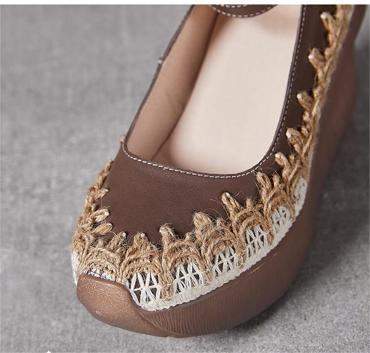 Babakud Thick Sole Embroidered Sandals