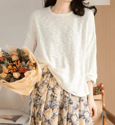 Cotton Long Sleeves Casual T-Shirt