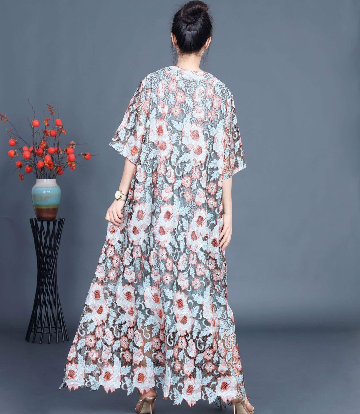 Babakud Ples Size-Floral Printed Loose Summer Dress