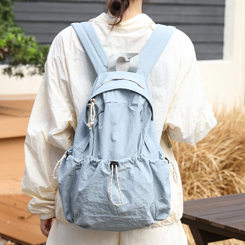 Minimalist Casual Lacing Canvas Backpack