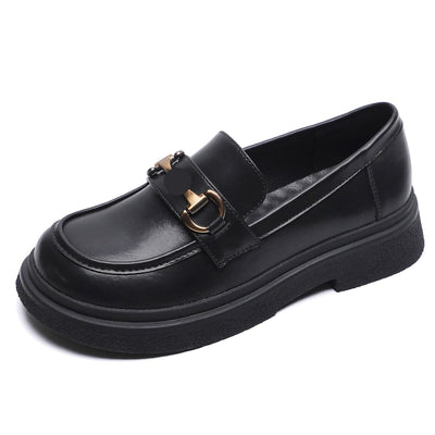 Spring Minimalist Soft Leather Retro Casual Loafers