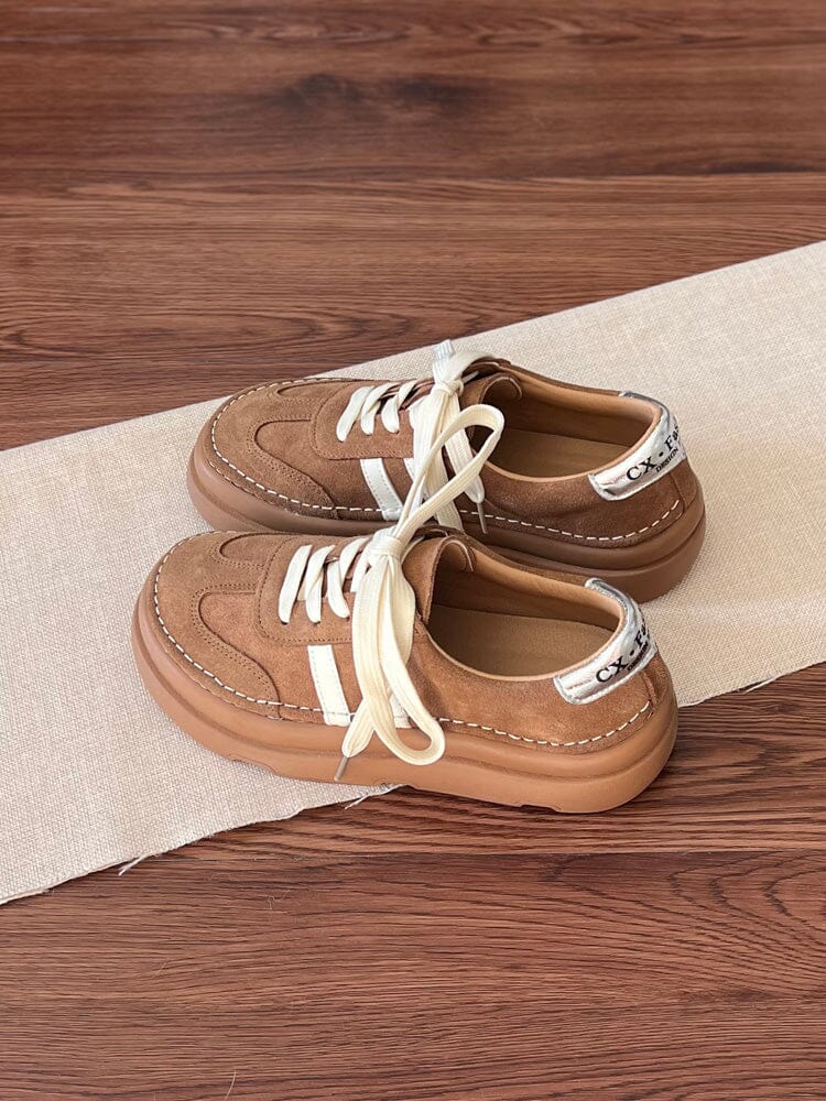 Spring Retro Suede Leather Training Casual Shoes Jan 2024 New Arrival 