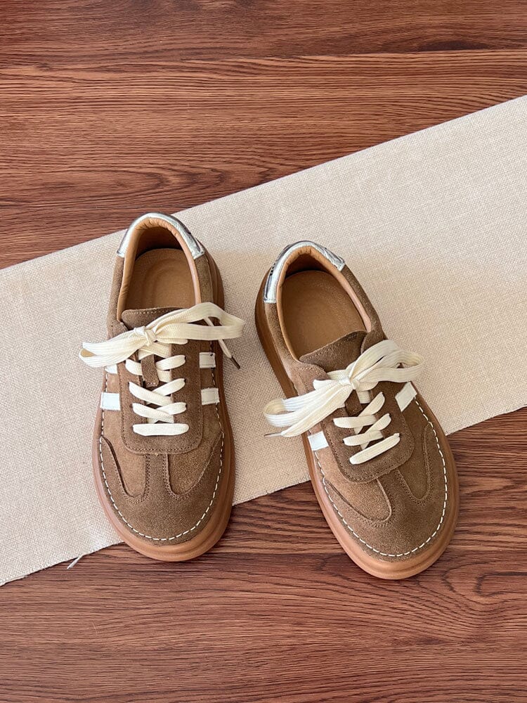 Spring Retro Suede Leather Training Casual Shoes