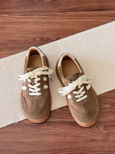 Spring Retro Suede Leather Training Casual Shoes Jan 2024 New Arrival 