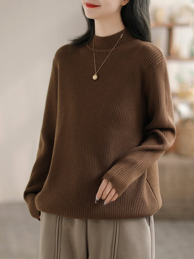 Spring Winter Minimalist Casual Cardigan Jan 2024 New Arrival Coffee One Size 