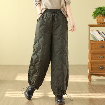 Winter Casual Loose Quilted Warm Pants Dec 2023 New Arrival 