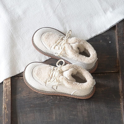 Winter Warm Fleece Lining Lace Up Casual Boots