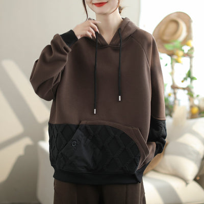 Women Autumn Winter Fashion Pull Over Hoodie Nov 2023 New Arrival One Size Coffee 