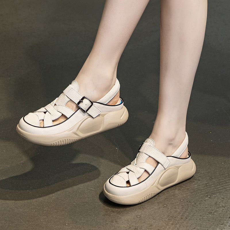 Women Breathable Hollow Wedge Sandals