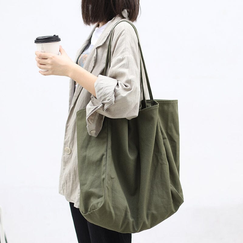 Women Casual Minimalist Canvas Shoulder Bag