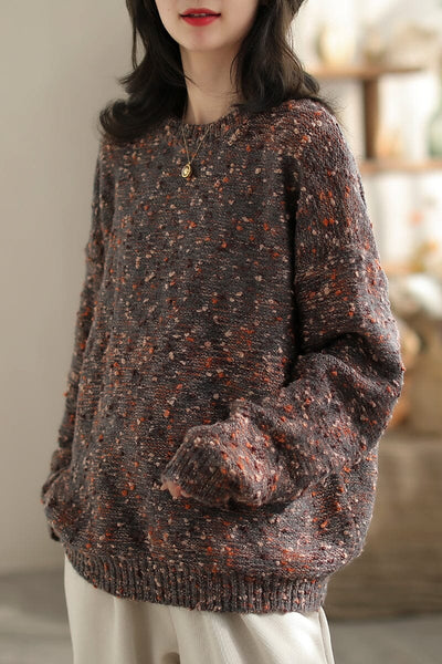 Women Casual Winter Camel Knitted Cardigan