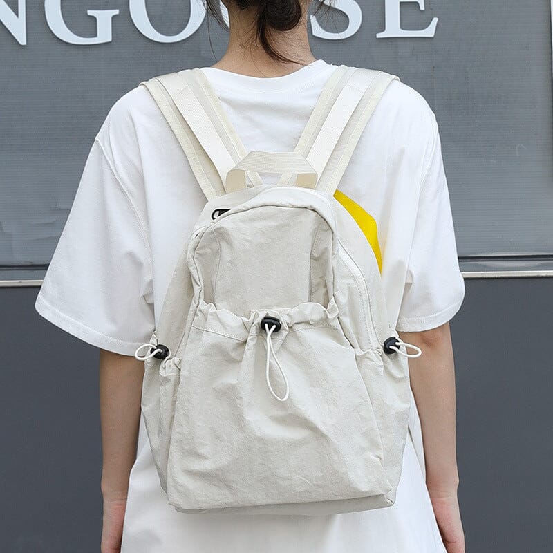 Women Minimalist Casual Canvas Backpack