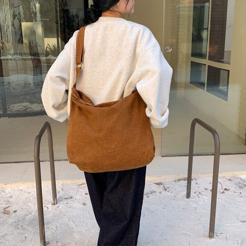 Women Minimalist Casual Canvas Shoulder Bag