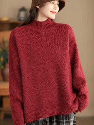Women Minimalist Casual Loose Solid Knitted Cardigan