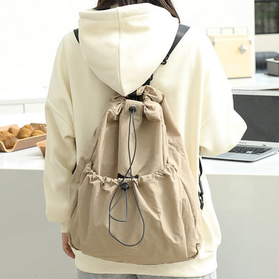 Women Minimalist Fashion Lacing Casual Backpack Jan 2024 New Arrival 