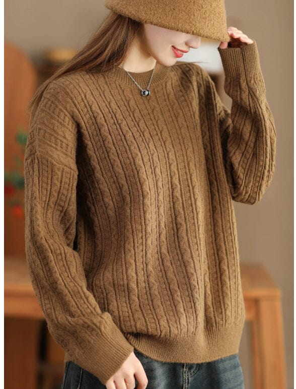 Women Minimalist Fashion Solid Casual Knitted Cardigan