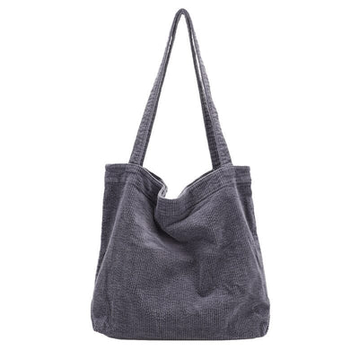 Women Minimalist Retro Corduroy Shoulder Bag