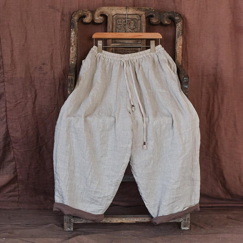 Women Plus Size Retro Loose Casual Linen Pants Jan 2024 New Arrival 