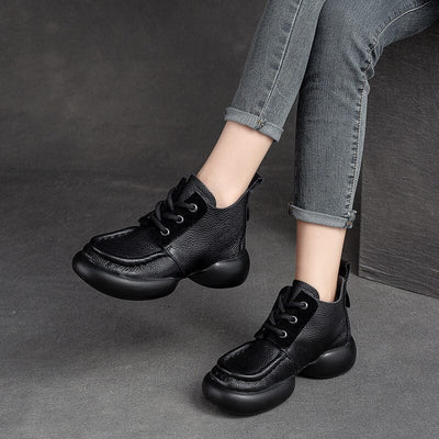 Women Retro Soft Leather Casual Ankle Boots Dec 2023 New Arrival 