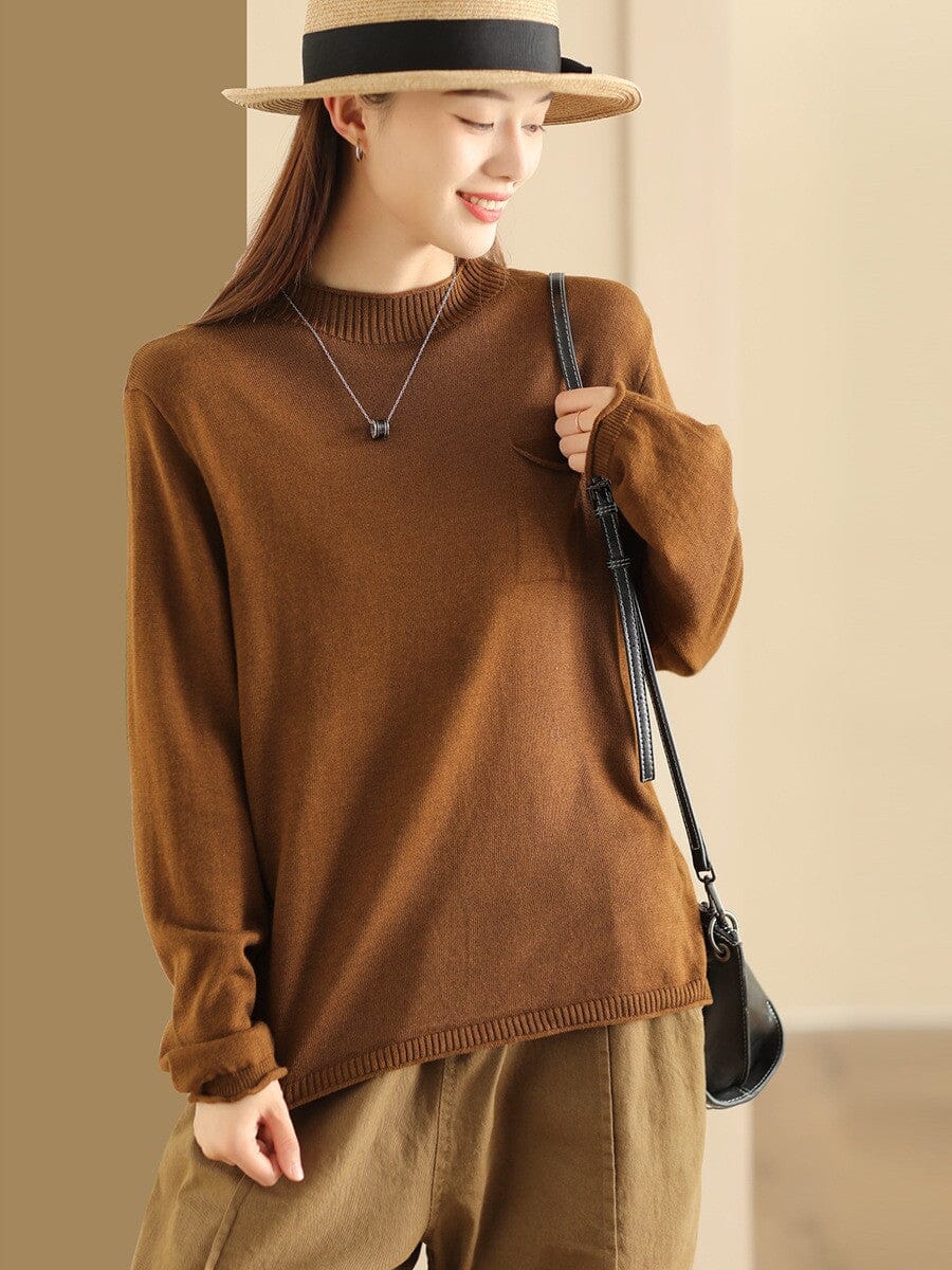 Women Solid Minimalist Knitted Solid Cardigan