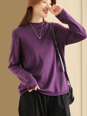 Women Solid Minimalist Knitted Solid Cardigan