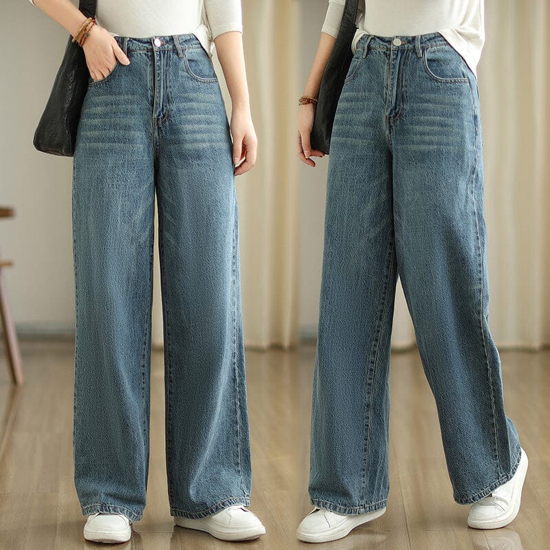 Women Spring Autumn Casual Loose Jeans
