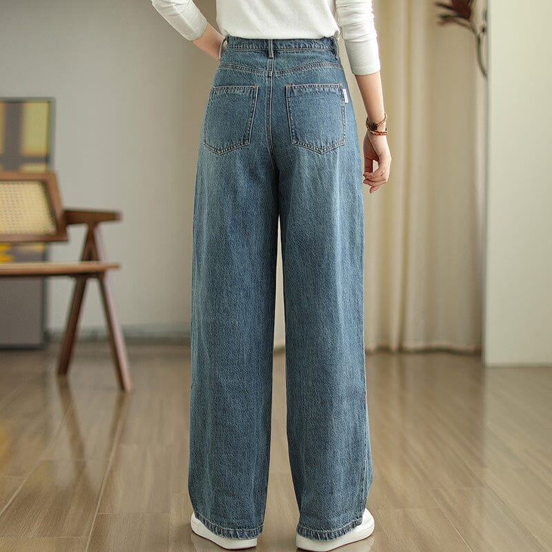 Women Spring Autumn Casual Loose Jeans Jan 2024 New Arrival 
