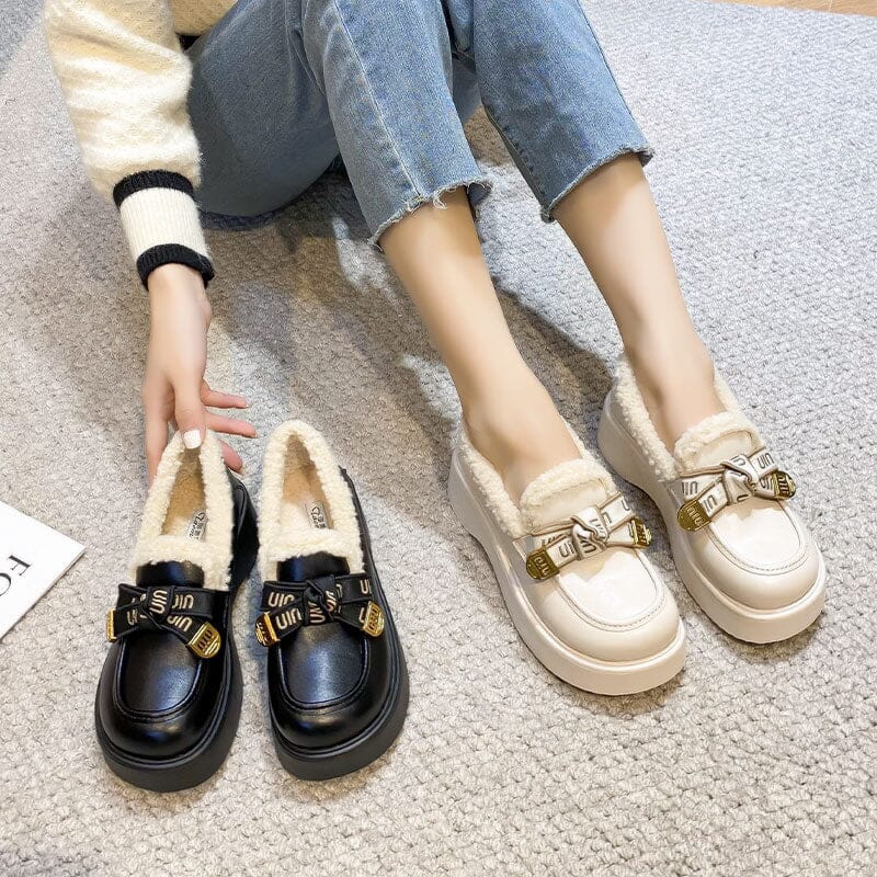 Women Winter Furred Stylish Casual Shoes Jan 2024 New Arrival 