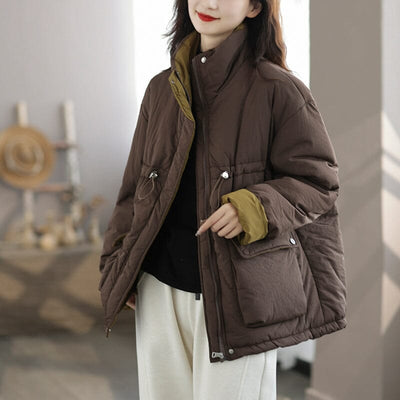 Women Winter Minimalist Casual Quilted Coat Nov 2023 New Arrival 
