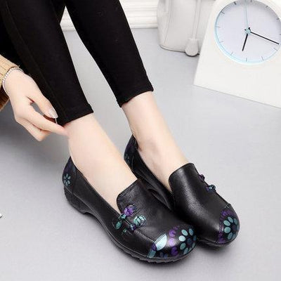 Autumn And Spring Ethnic Wild Size Women's Shoes 34-43