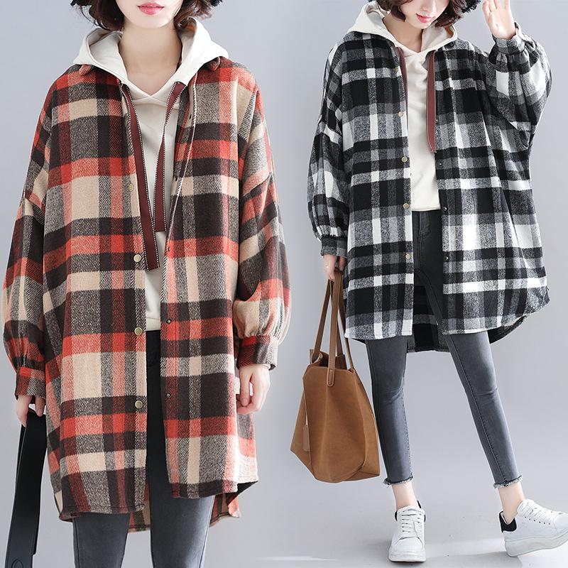 Autumn And Winter Loose Padded Lantern Sleeve Cardigan September 2020 new arrival L BLUE 