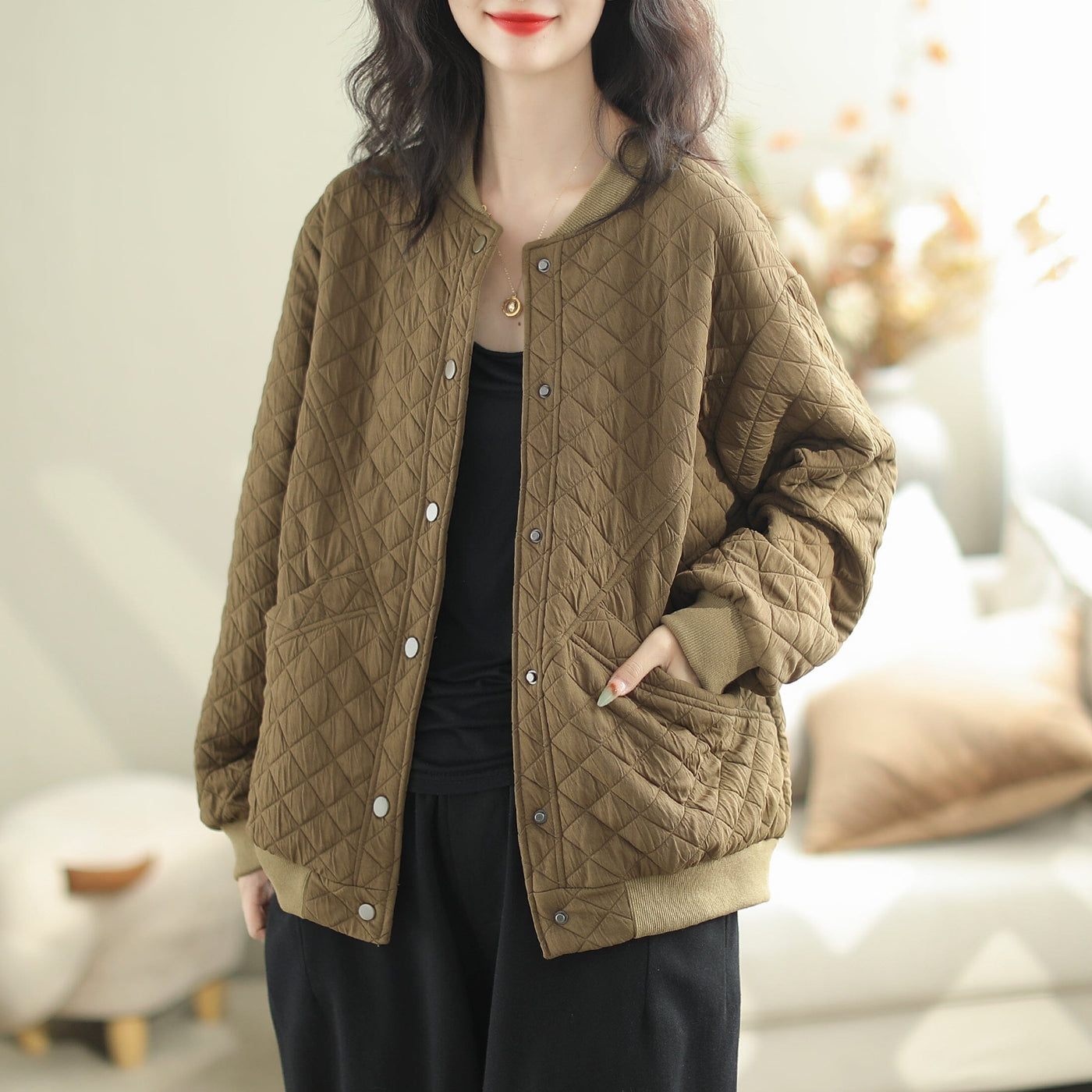 Autumn Casual Fashion Cotton Losoe Jacket