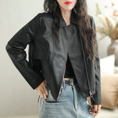 Autumn Fashion Stylish Casual Leather Jacket