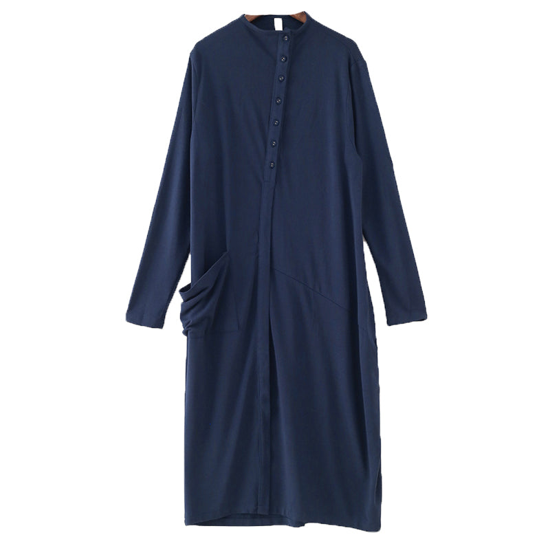 Autumn Retro Cotton knitted Long Sleeve Dress – Babakud