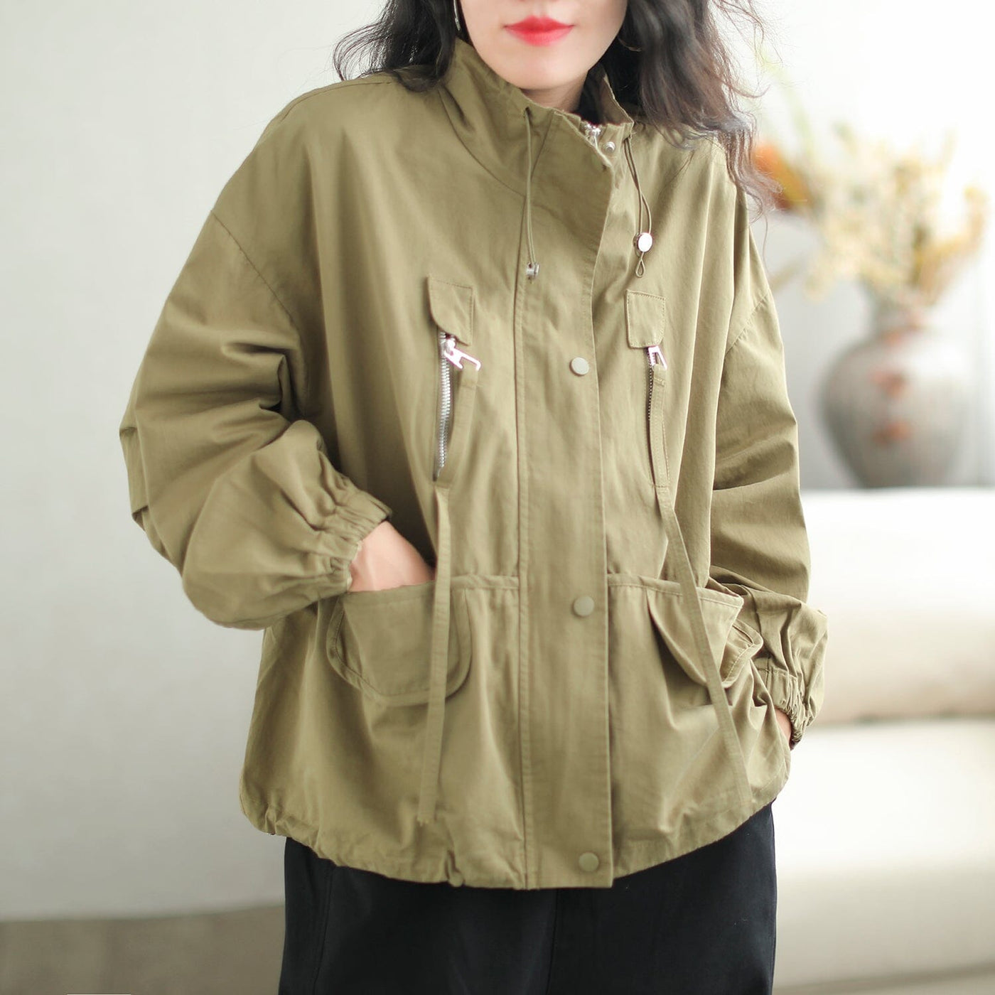 Autumn Stylish Casual Loose Fashion Patchwork Jacket