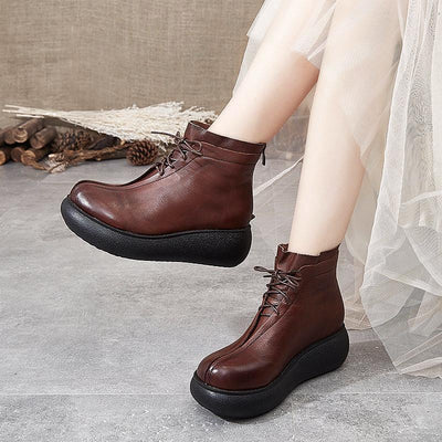Autumn Thick Bottom Comfortable Boots 2019 New December 36 Brown 