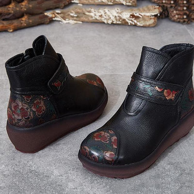 Autumn Wedges Comfortable Ethnic Boots 2019 New December 