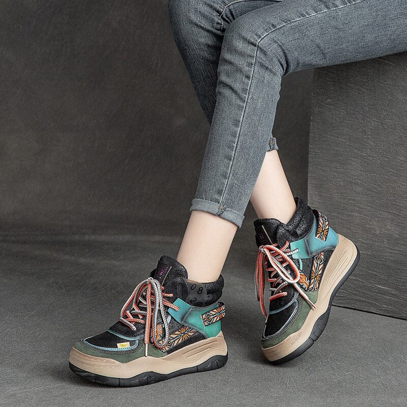 Autumn Winter Casual Fashion Thick Sole Leather Boots Nov 2022 New Arrival 
