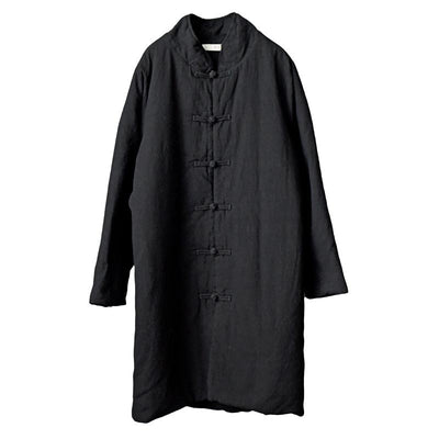 Autumn Winter Linen Cotton-padded Mid-length Thick Coat Nov 2020-New Arrival 