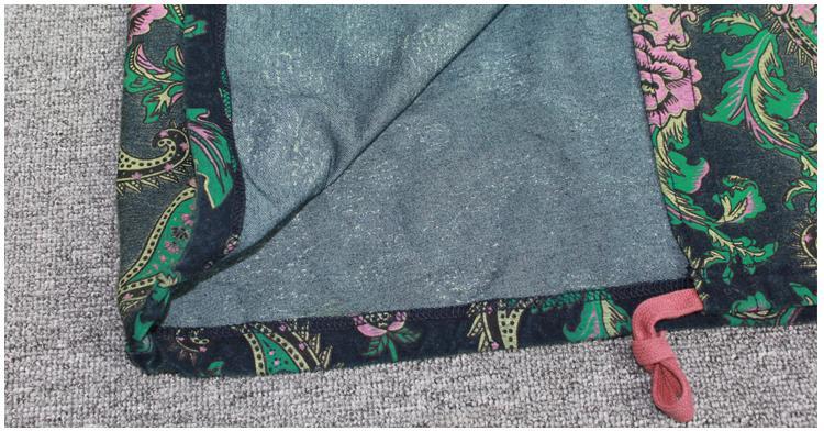 BABAKUD Autumn Spring Hooded Print Cardigan Casual Windbreaker Cotton Coat
