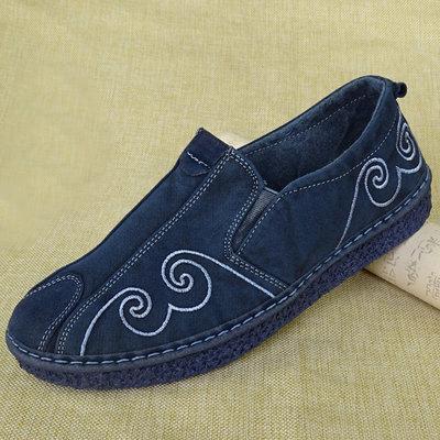 Babakud Casual Fashion Comfortable Flats Cloth Shoes 35-44 2019 July New 35 Deep Blue 