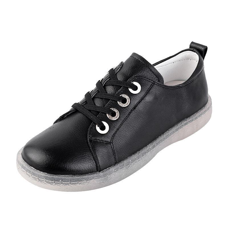 Babakud Casual Flat Leather Soft Bottom Women Shoes 35-41
