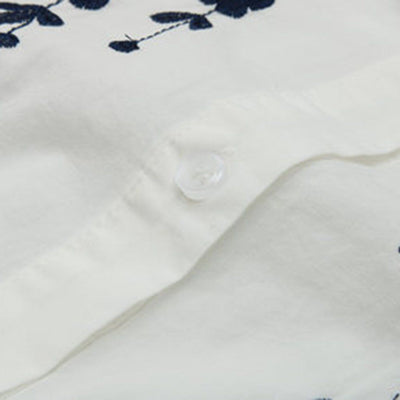 BABAKUD Casual Loose Long Sleeve Embroidery Shirt