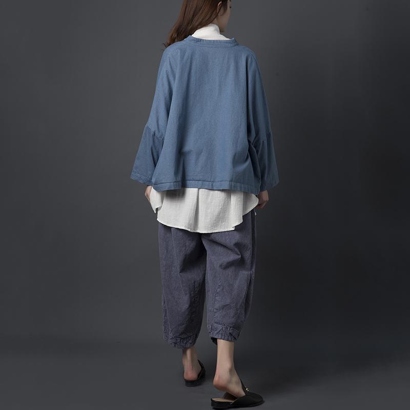 Babakud Cotton Linen Old Dyed Casual Women Pants