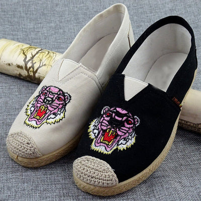 Babakud Embroidery Casual Cloth Paneled Flats Shoes 2019 July New 