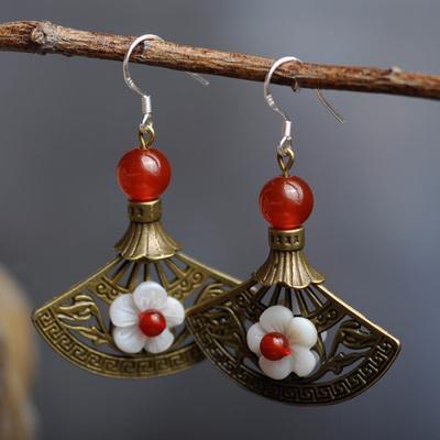 BABAKUD Ethnic Chinese Style Retro Classical Earrings ACCESSORIES Silver 